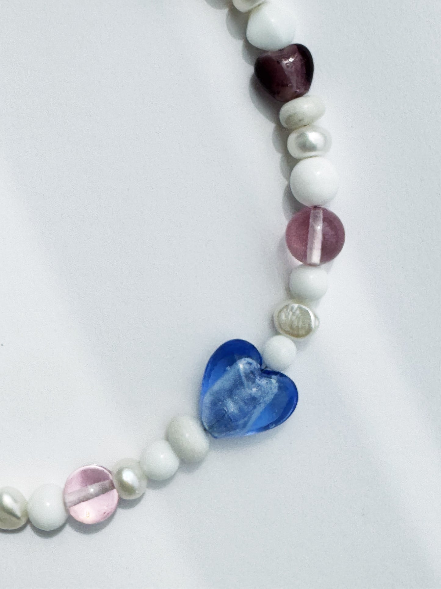 Raspberries & Cream Necklace
