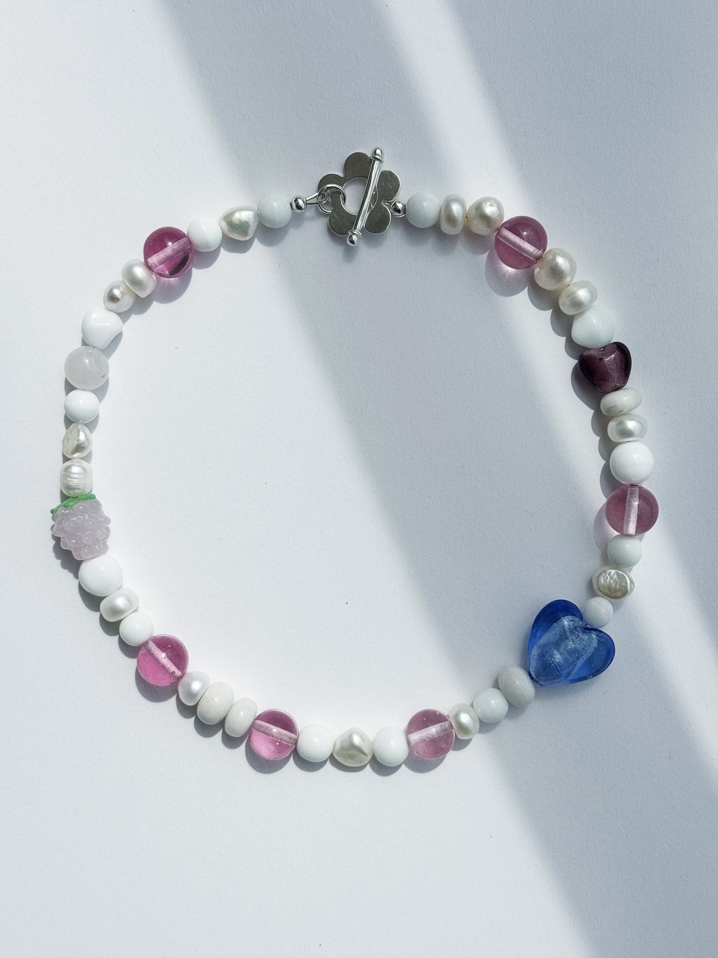 Raspberries & Cream Necklace