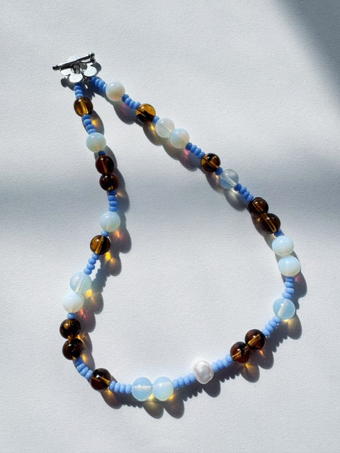 Coffee & Frost Necklace