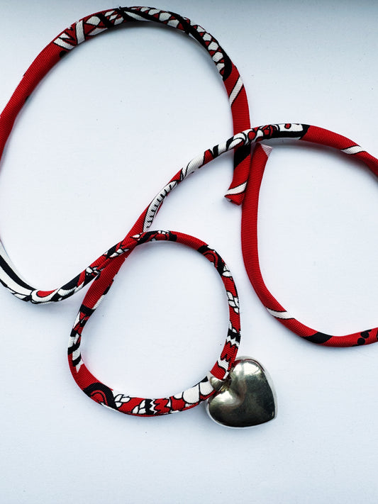 Small Puff Heart Necklace